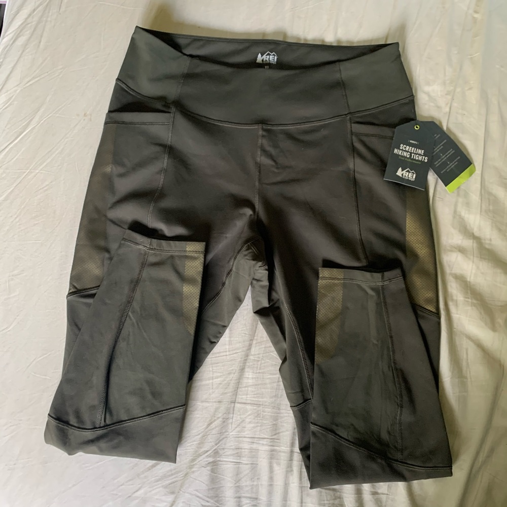 REI HIKING TIGHTS - XL - NWT - army green